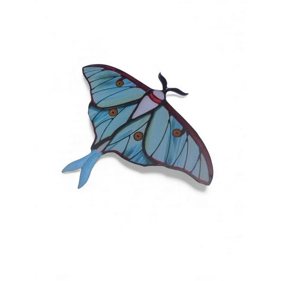 Blue Black Butterfly Acrylic Light Catcher 5.9" - Window Suncatcher - New - Picture 3 of 6